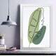 Quadro Decorativo Abstrato Folhas