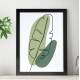Quadro Decorativo Abstrato Folhas