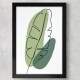 Quadro Decorativo Abstrato Folhas
