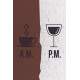 Placa Decorativa Caf� Vinho para Ambientes Descontra�dos