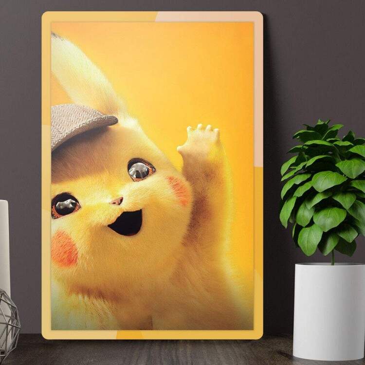 Placa Decorativa Detetive Pikachu