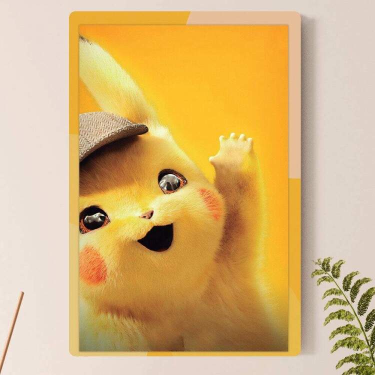 Placa Decorativa Detetive Pikachu