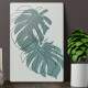 Placa Decorativa Abstrato Folhas