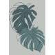 Placa Decorativa Abstrato Folhas