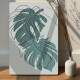 Placa Decorativa Abstrato Folhas