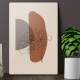 Placa Decorativa Abstrato Folha e Meio C�rculos