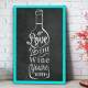 Placa Decorativa Love The Wine You're With