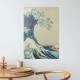 Placa Decorativa Ondas Pintura Japonesa