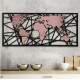 Quadro Decorativo Espelhado Mapa-M�ndi Abstrato
