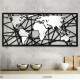 Quadro Decorativo Espelhado Mapa-M�ndi Abstrato