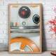 Quadro Decorativo Star Wars BB8