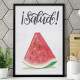 Quadro Decorativo Melancia Salud