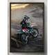 Quadro Decorativo Motocross para Decora��o Sofisticada