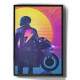 Quadro Decorativo Pintura Motoqueiro Retr�