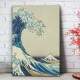 Quadro Decorativo Ondas Pintura Japonesa