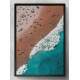 Quadro Decorativo Pintura Praia Vista de Cima