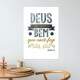 Placa Decorativa F� e Religi�o Deus n�o Esquece o Bem