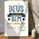 Placa Decorativa F� e Religi�o Deus n�o Esquece o Bem