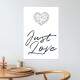 Placa Decorativa Just Love