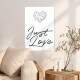 Placa Decorativa Just Love