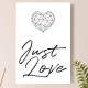 Placa Decorativa Just Love