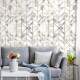 Papel de Parede M�rmore Branco com Rose Chevron
