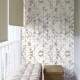 Papel de Parede M�rmore Branco com Rose Chevron