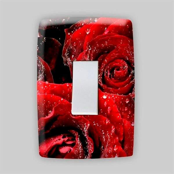 Adesivo para Espelho de Tomada ou Interruptor Floral 17
