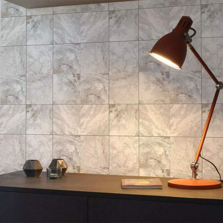 Papel de Parede Azulejos de Mrmore Branco