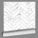 Papel de Parede Chevron M�rmore Branco