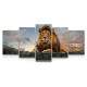 Kit Quadros Decorativos Mosaico Le�o N�o Temas Creia