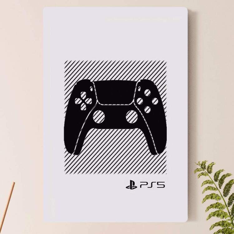 Placa Decorativa Controle PS5