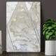 Placa Decorativa Geom�trico M�rmore Bege Com Dourado