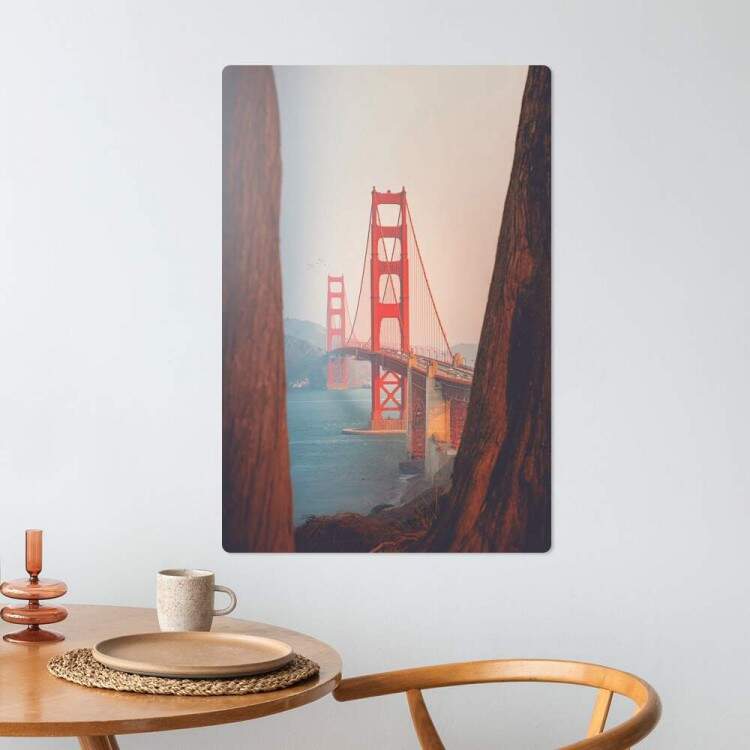 Placa Decorativa Ponte Golden Gate Bridge San Francisco