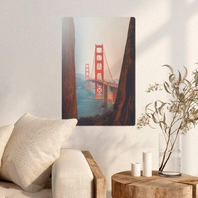 Placa Decorativa Ponte Golden Gate Bridge San Francisco