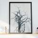 Quadro Decorativo Abstrato Natureza Morta Preto e Branco