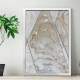 Quadro Decorativo Abstrato M�rmore Bege Com Dourado