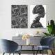 Quadro Decorativo Abstrato Silhueta de Mulher