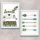 Kit 2 Quadros Decorativos Ursinho de �ndio