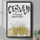 Quadro Decorativo Cerveja S� Faz Mal Quando Falta 02