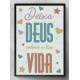 Quadro Decorativo Deixa Deus Colorir a Sua Vida