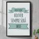 Quadro Decorativo Haja o Que Houver Sempre Ser� Deus