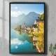 Quadro Decorativo Hallstatt Aldeia na �ustria