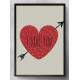 Quadro Decorativo Cora��o I Love You