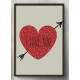 Quadro Decorativo Cora��o I Love You