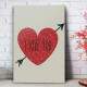 Quadro Decorativo Cora��o I Love You