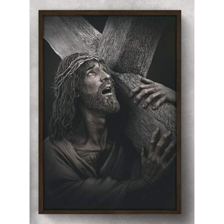 Quadro Decorativo Jesus Cristo Carregando a Cruz