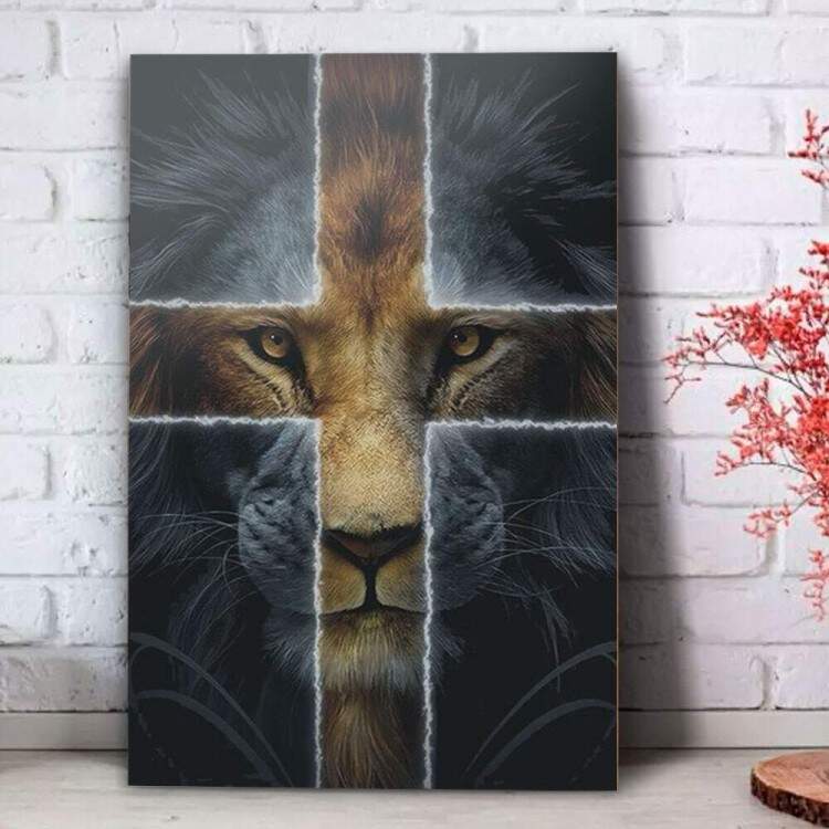 Quadro Decorativo Leo de Jud e Cruz