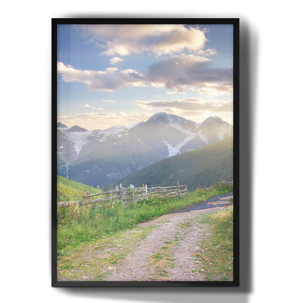 Quadro Decorativo Paisagem Montanhas e Campo