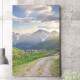 Quadro Decorativo Paisagem Montanhas e Campo